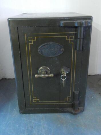 A small safe by Thomas Withers & Sons