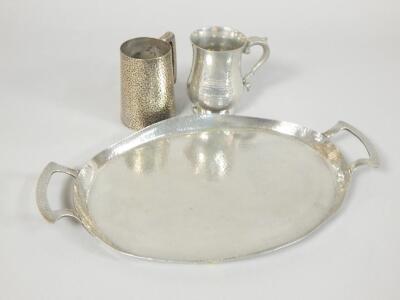Various items of Arts & Crafts style metalware