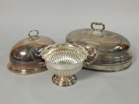 Three items of early 20thC silver plate