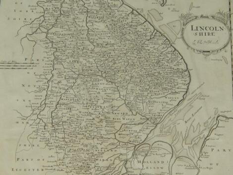 After Robert Morden. A county map of Lincolnshire