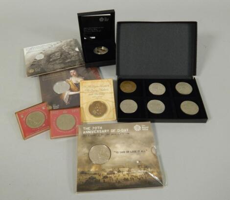 Various commemorative coins