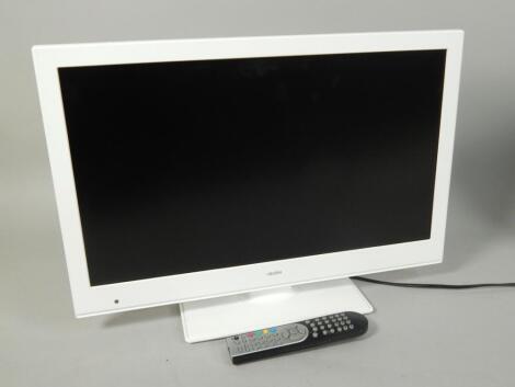 A Bush 24" white LCD TV