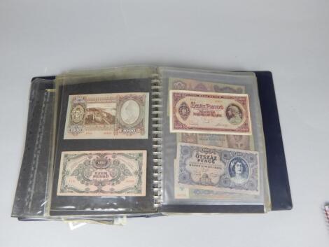 An album of bank notes