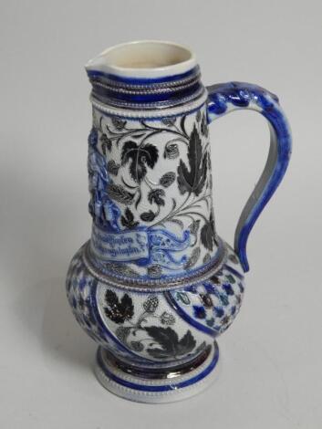 A German Westerwald stoneware ewer