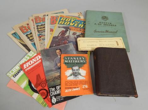 A quantity of books and ephemera