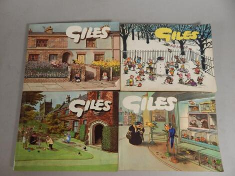 Various Giles cartoon books. (4)