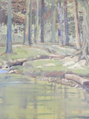 20thC Continental School. Woodland landscape - 2