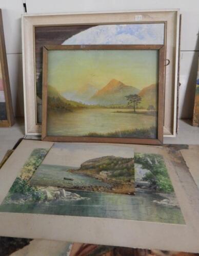 Two landscape oils