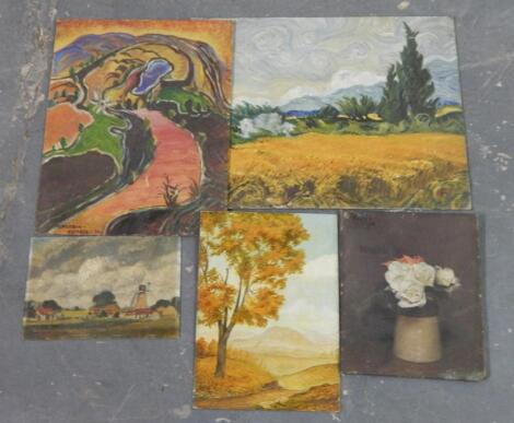 Various oils on board