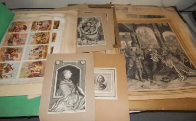 A folder of various loose prints