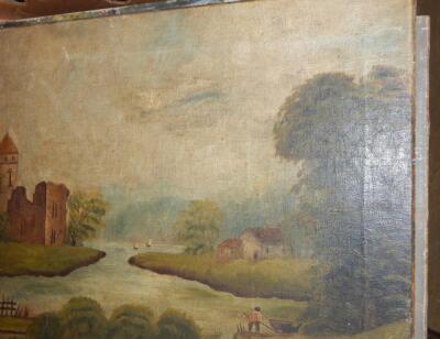 Various unframed 20thC oil paintings. - 3