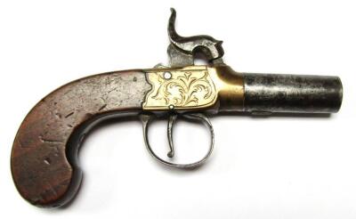 A late 18thC/early 19thC box lock percussion pistol - 2