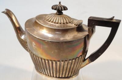 A Victorian silver teapot - 2