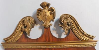 A George III style walnut and parcel gilt pier glass - 2