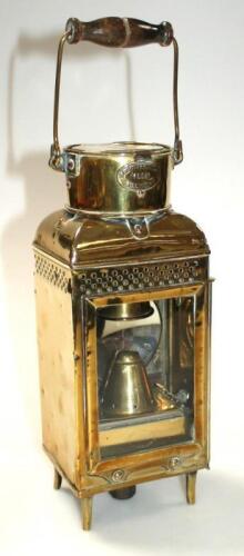 A 1920's brass lantern