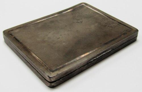 A George VI silver cigarette case