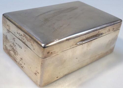 A George V silver cigarette case