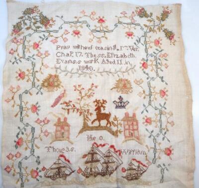 A Victorian motto sampler