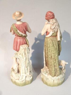 A pair of early 20thC Royal Dux figures - 2