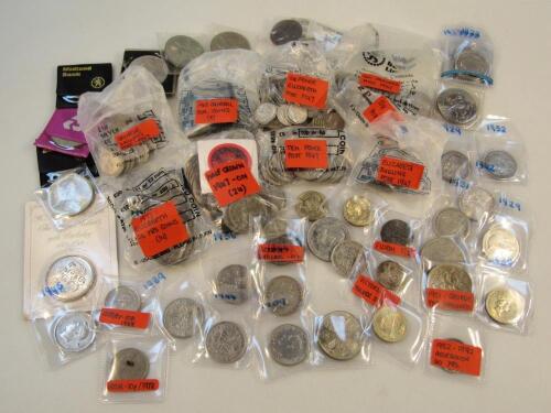 Various pre-decimal and commemorative coins