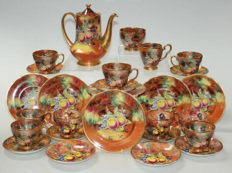 A 20thC Baroness Pottery part coffee service