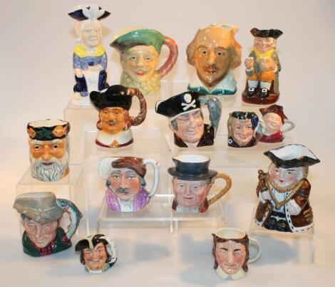 Various Toby and character jugs