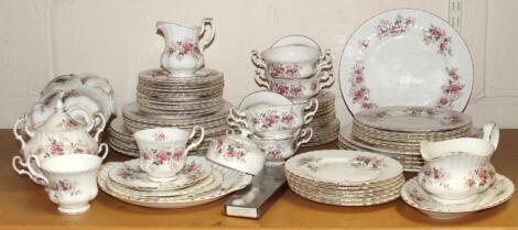 A Royal Albert Lavender Rose part dinner service