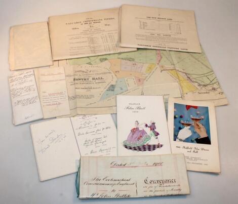 Various early 20thC ephemera