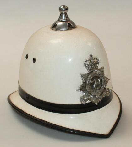 A 20thC police beat duties helmet