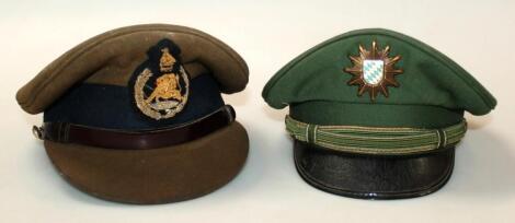 A 20thC peaked cap