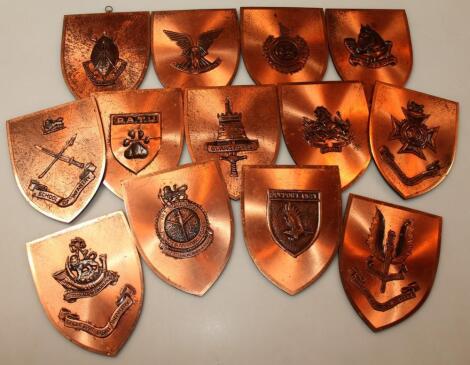 Various 20thC African copper shields