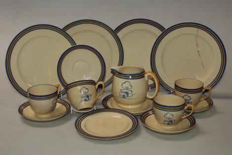 A 1930's Grays pottery part service