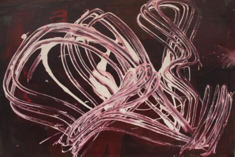 *Dr Edwin Aldridge Haddock (1921-1996). Abstract swirls in purple and white