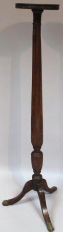 A Victorian mahogany torchere