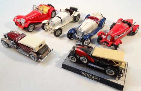 Various Burago die-cast cars