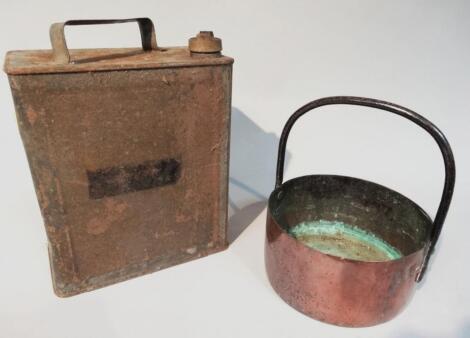 An early 20thC fuel can