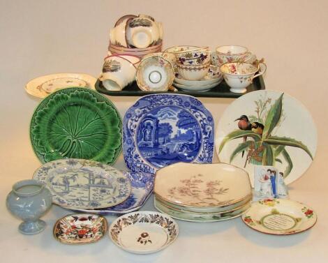 Various 18thC and later pottery and porcelain