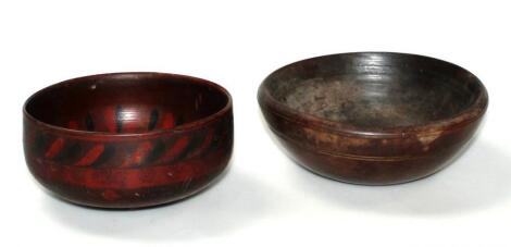 An early 20thC tribal wooden bowl