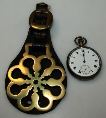 An early 20thC open faced pocket watch