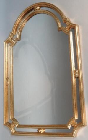 A 20thC gilt wood mirror