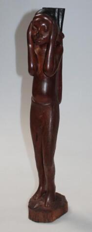 A 20thC African style tribal figure