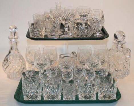 Various 20thC crystal glassware