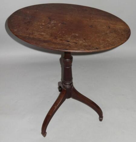 A 19thC mahogany occasional table