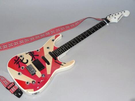 A late 20thC Rockster electric guitar