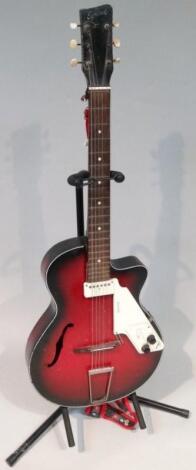 A 20thC Egmond electric guitar