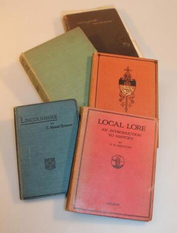 Various Lincolnshire and other local books