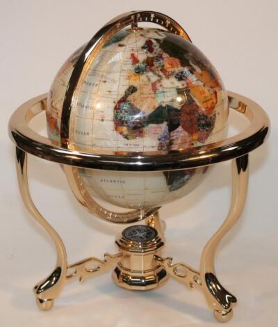 A modern table top terrestrial globe