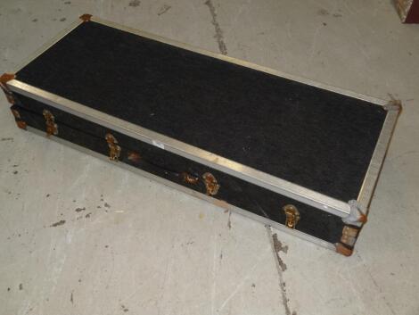 A heavy metal travelling keyboard case