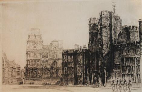 19thC School. Soldiers before The Tower of London