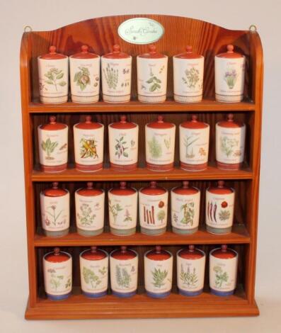 20thC Wedgwood Sarah's Garden Urban Spice Jar Collection